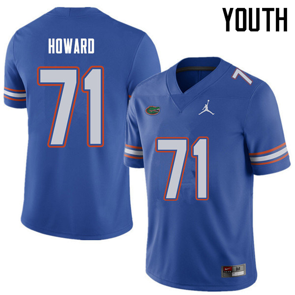 Jordan Brand Youth #71 Chris Howard Florida Gators College Football Jerseys Sale-Royal